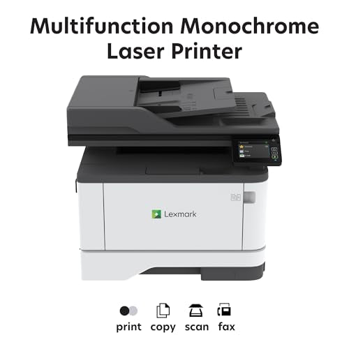 LEXMARK MX331adn Black and White All-in-One Printer with Touchscreen, Laser Device with Optional Wireless Connection, Duplex Printing and Analogue Fax (3-Series) (29S0150) (1) (1)
