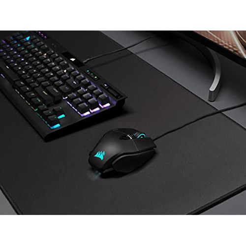 Corsair M65 RGB Ultra Tunable FPS Gaming Mouse Marksman 26,000 DPI Optical Sensor, Optical Switches, AXON Hyper-Processing Technology, Sensor Fusion Control, Tunable Weight System - Black