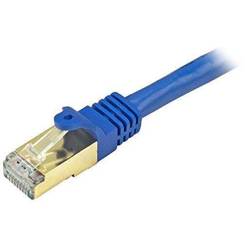 StarTech.com 4ft CAT6a Ethernet Cable - 10 Gigabit Shielded Snagless RJ45 100W PoE Patch Cord - 10GbE STP Network Cable w/Strain Relief - Blue Fluke Tested/Wiring is UL Certified/TIA (C6ASPAT4BL)