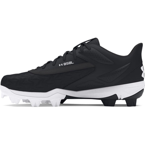 Under Armour Boys' Leadoff Low RM JR 3.0, (001) Black/Black/White, 13K, US