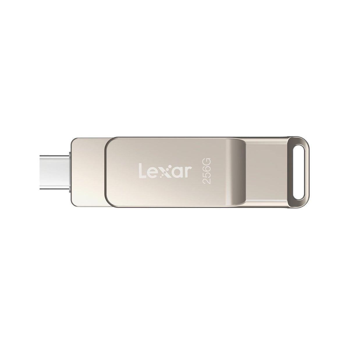 Lexar D40E 256GB Dual USB 3.2 Gen 1 Type-C Jump Drive, USB-C Flash Metal Housing Swivel Design Thumb Drive