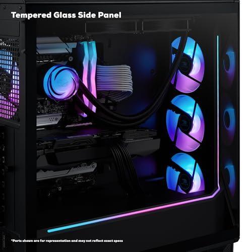 iBUYPOWER Slate MESH Gaming PC Desktop Computer (AMD Ryzen 7 9700X CPU, AMD Radeon RX 7800XT 16GB GPU, 32GB DDR5 Non-RGB 5200MHz RAM (16x2), 1TB NVMe SSD, WiFi Ready, Windows 11 Home) - SMA7R78XT02