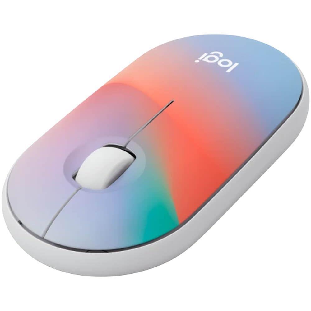 Logitech M340 Wireless Mouse With Limited Edition Prints, USB Receiver, Silent Clicks, Portable for Laptop, PC, Windows, Chrome, Surface - Sheer Dream, Optical, 32.81 ft Range