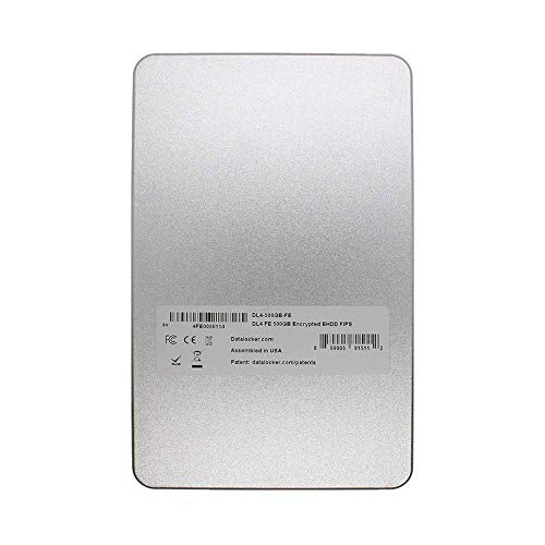 DataLocker DL4 FE 2TB Password Protected Encrypted SSD, Easy Screen Guided Setup, AES 256, IP64 Dust/Water Resistant, TAA Compliant Trusted FIPS 140-3 Level 3 Pending, OS Independent, USB-C/USB-A