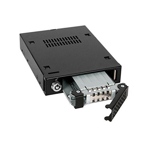 ICY DOCK Rugged Full Metal 2.5” SATA HDD & SSD Mobile Rack for External 3.5" Drive Bay | ToughArmor MB991SK-B