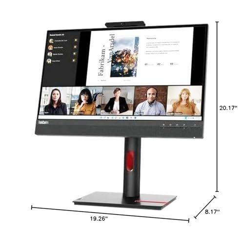 Lenovo ThinkCentre TIO22GEN5 22" Class Webcam Full HD LED Monitor - 16:9 - Black