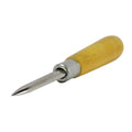 SE 6.5-Inch Stainless Steel Straight Burnisher - Polished Wooden Handle for Metal Jewelry - JT602BS