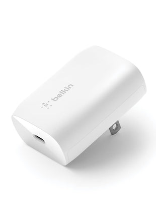 Belkin 30W Compact USB C Charger Block, Fast Charging for Travel | USB-C Power Delivery PPS, Samsung Galaxy S25, iPhone 17, Air, Pro Max, iPad, AirPods, Apple Watch