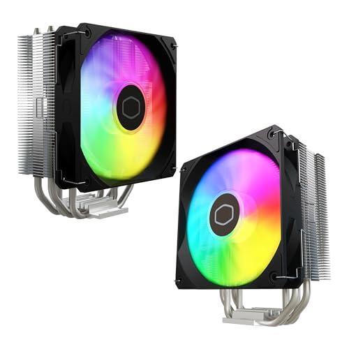 Cooler Master Hyper 212 Spectrum V3 ARGB CPU Air Cooler, 120mm PWM Fan, 4 Copper Heat Pipes, 152mm Tall, AMD Ryzen AM5/AM4, Intel LGA 1851/1700/1200 Brackets