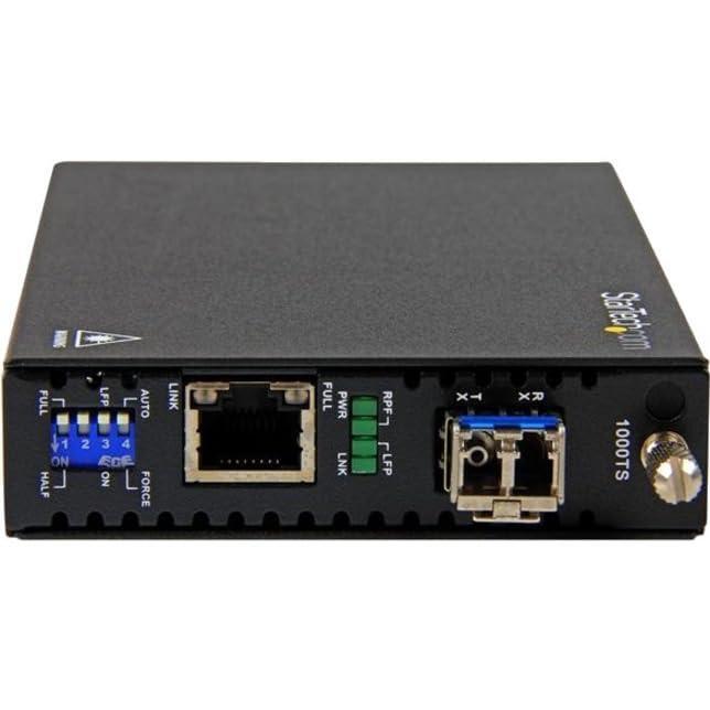StarTech.com Singlemode (SM) LC Fiber Media Converter for 1Gbe Network - 10km - Gigabit Ethernet - 1310nm - with SFP Transceiver , TAA (ET91000SM10)