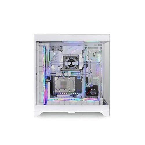 CTE E600 MX Snow Mid Tower E-ATX Case with Centralized Thermal Efficiency Design; Interchangeable Mesh & TG Front Panel; 3Way VGA Mounting Bracket; 400mm PCIe4 Riser Cable Included; CA-1Y3-00M6WN-00