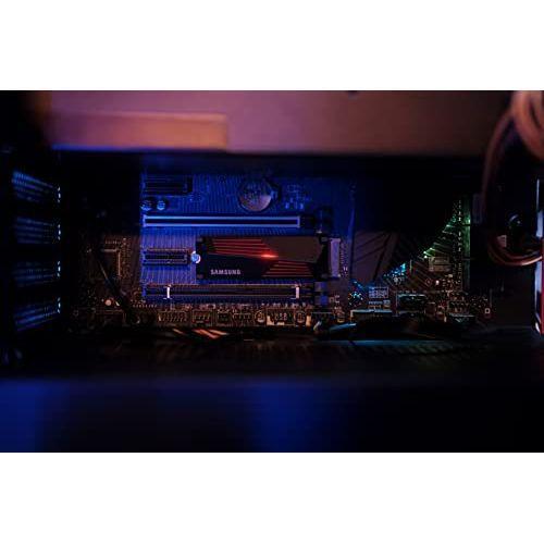 SAMSUNG 990 PRO Heatsink SSD 4TB, NVMe M.2, Speeds Up to 7,450MB/s Best for PlayStation® 5 (PS5 SSD) Console Expansion MZ-V9P4T0CW