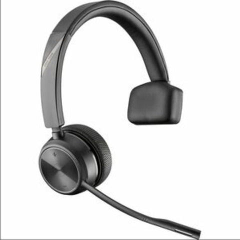 HP Poly Wireless DECT Headset System for Desk Phones - Mono - Wireless - DECT - 393.7 ft - Over-The-Head - Monaural - Ear-Cup - Noise Cancelling Microphone