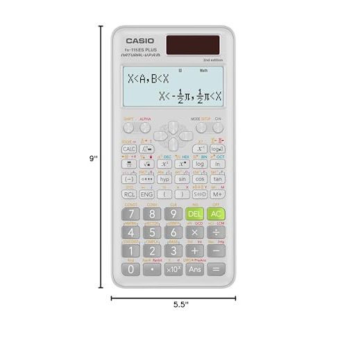 Casio fx-115ES Plus 2nd Edition – Advanced Scientific Calculator | 280+ Functions, Natural Textbook Display℠ | Ideal for Math, Science, Engineering & Statistics