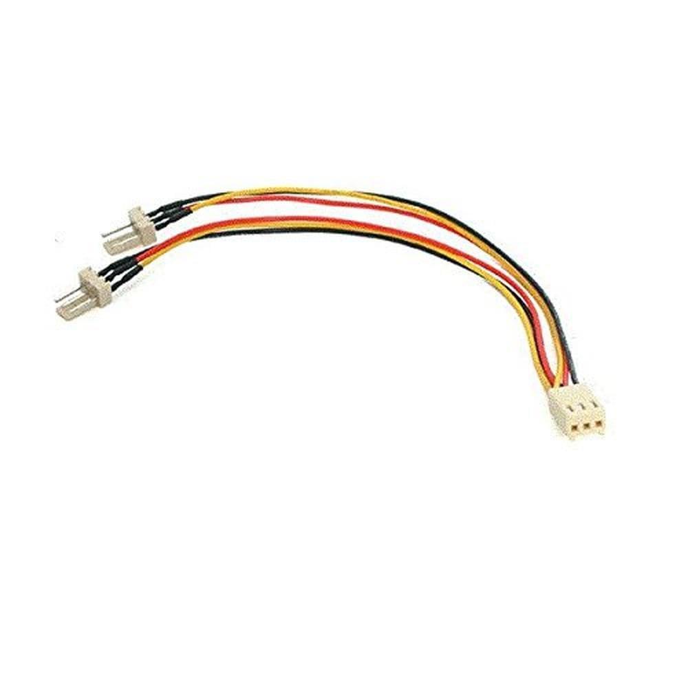 StarTech.com 6in TX3 Fan Power Splitter Cable - Fan Power Splitter - 3 pin Internal Power (F) to 3 pin Internal Power (M) - 5.9 in - TX3SPLITTER