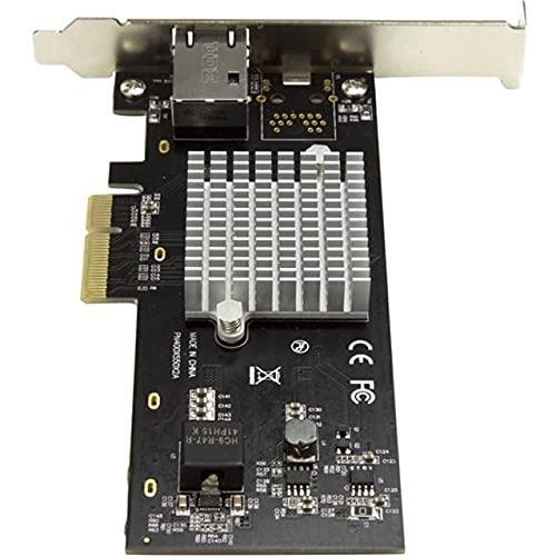 StarTech.com 1 Port 10G PCIe Network Card - 10GBase-T/NBASE-T - RJ45 Port - Intel X550 Chipset - Ethernet Card - Network Adapter - Intel NIC Card (ST10000SPEXI) Red