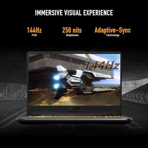 ASUS TUF Gaming A15 Gaming Laptop, 15.6” FHD 144Hz Display, NVIDIA® GeForce RTX™ 3050, AMD Ryzen™ 5 7535HS, 8GB DDR5, 512GB PCIe® Gen4 NVMe™ SSD, Wi-Fi 6, Windows 11, FA506NC-ES51