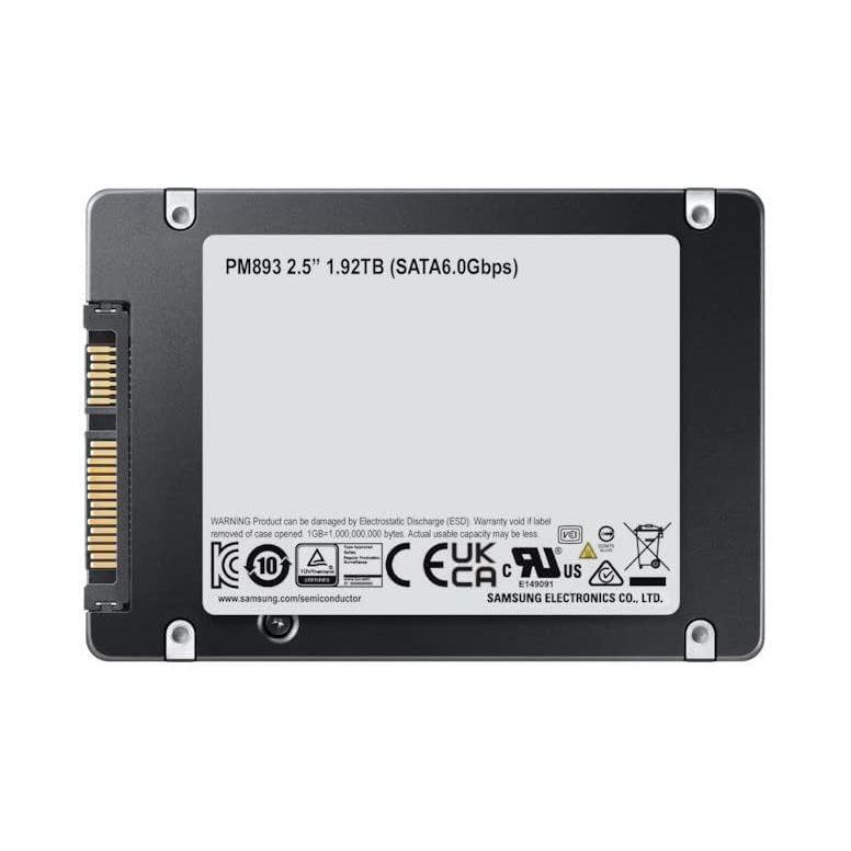 Samsung PM893 1.92 TB Solid State Drive - 2.5 Internal - SATA [SATA/600]
