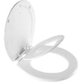 Mayfair NextStep2 Toilet Seat with Toddler Potty Training Seat Built-In, Slow Close, Easy Clean, Magnetic Removable Kids Seat, Made in USA, ROUND, White