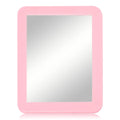 ARTLYMERS Magnetic Locker Mirror, 5x7 Real Glass Small Mirrors for Locker with Magnetic Backing, for School Locker, Bathroom, Household Refrigerator, Locker Accessory(Pink)