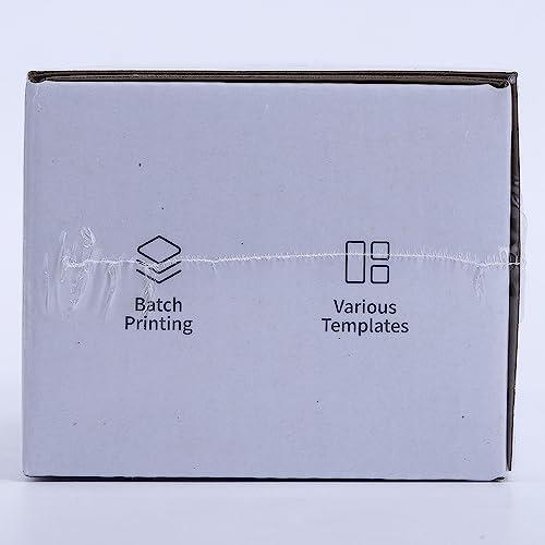 Phomemo M110 Label Makers - Barcode Label Printer Bluetooth Label Maker Portable Thermal Printer for Small Business, Address, Barcode, Logo, Clothing, Mailing, Sticker Printers for Phones & PC, Black
