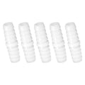 Quickun Plastic Hose Barb Fitting, 3/8 inch x 3/8 inch Barbed Splicer Mender Joint Adapter Union Fitting (Pack of 5)