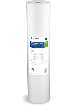 Pentair Pentek DGD-5005-20 Big Blue Water Filter, 20-Inch Whole House Sediment Filter Cartridge Replacement, Dual-Gradient Density Spun Polypropylene, 20 inch x 4.5 inch, 5 Micron, Pack of 1, White
