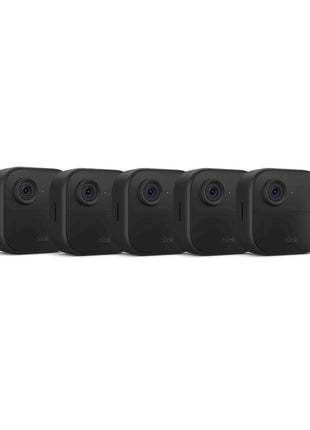 Blink Outdoor 4 – Wireless smart security camera, two-year battery, 1080p HD day and infrared night live view, two-way talk – 5 camera system