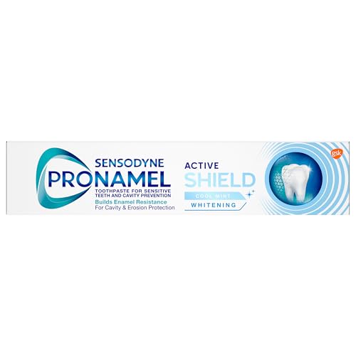 Sensodyne Pronamel Active Shield Whitening Enamel Toothpaste, Cool Mint - 3.4 Ounces x 3