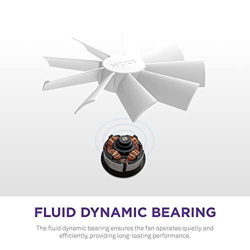 Nzxt 270651 Fan Rf-d14sf-w1 F140 Rgb Duo 140mm Fdb 4-pin Pwm White Ratail