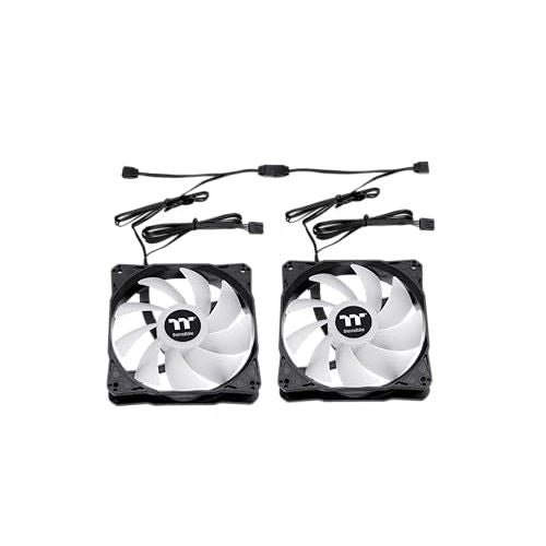 Thermaltake LE120 ARGB PWM Fan (3 Pack), PWM controlled 500~1500 rpm, 5V Motherboard Sync, 16.8 Million Colors 9 Addressable LEDs, Airflow 66.1 CFM, 120mm Hydraulic Bearing, Case Fan, CL-F204-PL12SW-A