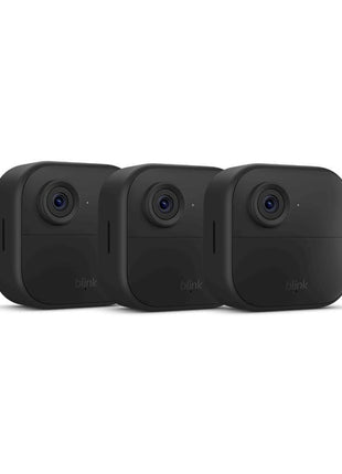 Blink Outdoor 4 – Wireless smart security camera, two-year battery, 1080p HD day and infrared night live view, two-way talk – 3 camera system