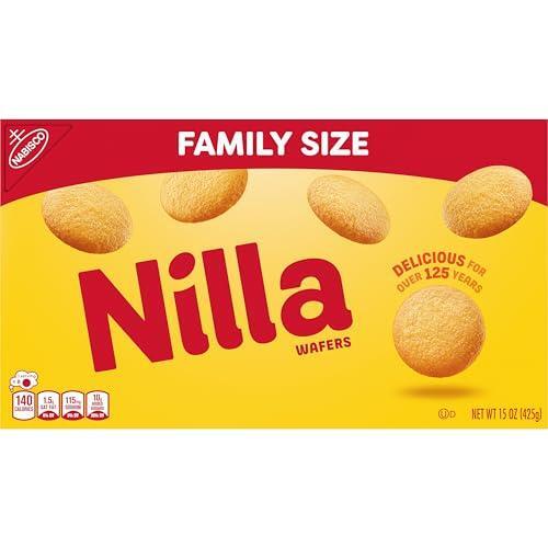 NILLA Wafers Cookies, Vanilla Wafers, Family Size, 15 oz