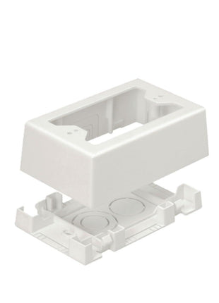Panduit JBX3510EI-A 1-Gang Outlet Box, Electric Ivory, 2-Piece
