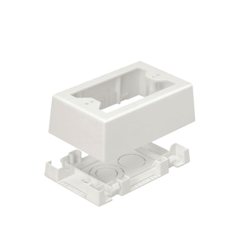 Panduit JBX3510EI-A 1-Gang Outlet Box, Electric Ivory, 2-Piece