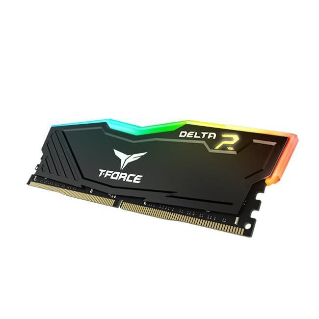 TEAMGROUP Team T-Force Delta RGB DDR4 Gaming Memory, 2 x 8 GB, 3200 Mhz, 288 Pin DIMM, Black