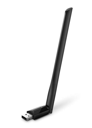TP-Link AC600 USB WiFi Adapter for Desktop PC (Archer T2U Plus)- Wireless Network Adapter for Desktop with 2.4GHz, 5GHz High Gain Dual Band 5dBi Antenna, Supports Win11/10/8.1/8/7/XP, Black