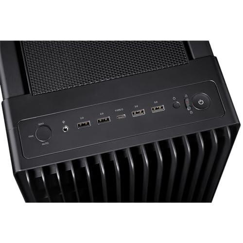 ASUS ProArt PA602 E-ATX Computer Case 420mm Radiator Support, Dual 200mm Built-in Fans, Front Panel IR dust Indicator, Power Lock Latch, Tool-Less PCIe mounting & GPU Holder, 20Gbps USB-C Front I/O