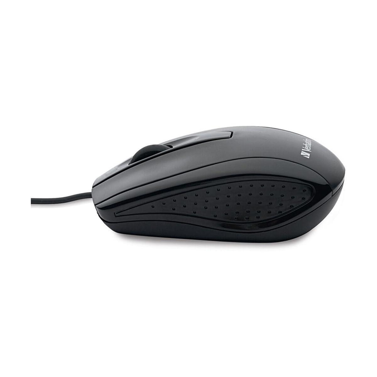 Verbatim 70733 Universal Wired Optical Mouse,Black