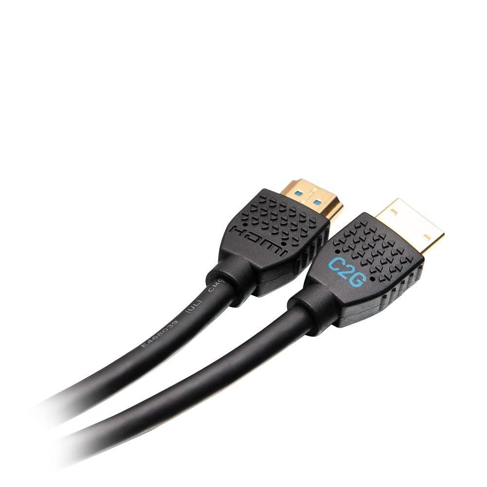 C2G HDMI Cable, 4K, High Speed HDMI Cable, Ethernet, 60Hz, 12 Feet (3.65 Meters), Black, Cables to Go 50185