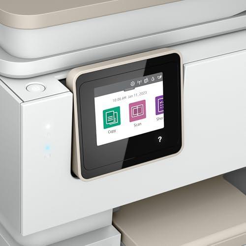 HP ENVY Inspire 7955e Wireless Color Inkjet Printer, Print, scan, copy, Easy setup, Mobile printing, Best-for home, 3 month Instant Ink trial included, White