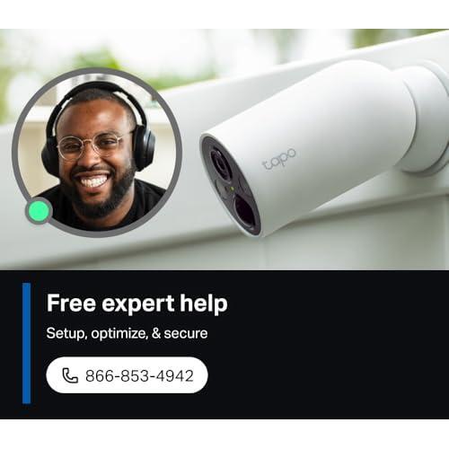 TP-Link 𝗧𝗮𝗽𝗼 MagCam, 2024 PCMag Editors’ Choice & Wirecutter Recommended Outdoor Security Camera, 2K, Battery, Magnetic Mount Wireless Camera, 150° FOV, SD/Cloud Storage, Person/Vehicle Detection