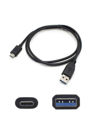 AddOn 1M USB 3.1 (C) Male to USB 3.0 (A) Male Black Adapter Cable (USBC2USB3A1MB)