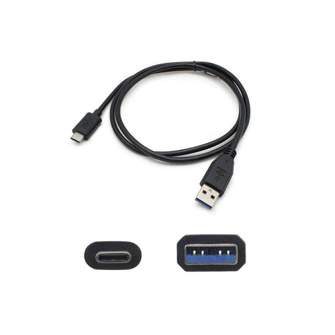 AddOn 1M USB 3.1 (C) Male to USB 3.0 (A) Male Black Adapter Cable (USBC2USB3A1MB)