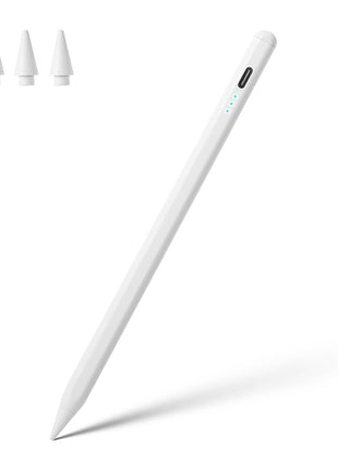 Stylus Pen for iPad A16 11th 10th 9th 8th 7th 6th Generation, iPad Pro 12.9 11 13 inch M4, iPad Air M3 M2 5th 4th 3rd Gen, iPad Mini A17 Pro 7 6 5, for Apple Pencil Pro 1st 2nd Gen Alternative (White)