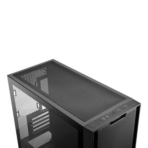 ASUS A21 Micro-ATX Case Black Edition Supports Graphics Cards up to 380mm, 360mm Coolers, & Standard ATX PSUs, Porous Front-Panel Mesh, Compatible with New BTF Hidden Connector Technology
