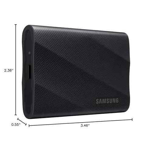 SAMSUNG T9 Portable SSD 4TB, USB 3.2 Gen 2x2 External Solid State Drive, Seq. Read Speeds Up to 2,000MB/s for Gaming, Students and Professionals,MU-PG4T0B/AM, Black (pack of 1)