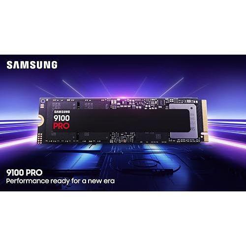 Samsung SSD 9100 PRO 2TB, PCIe 5.0x4 M.2 2280, Seq. Read Speeds Up to 14,800MB/s, Best for AI Computing, Gaming, and Heavy Duty Workstations (MZ VAP2T0B/AM)