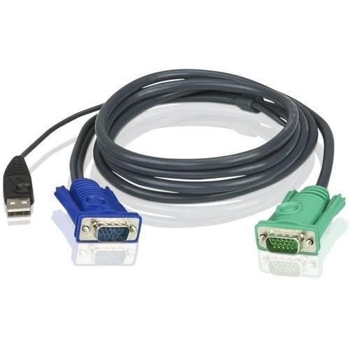 ATEN 2L5205U 15' USB KVM Cable - SPHD15 to VGA & USB A - 16ft