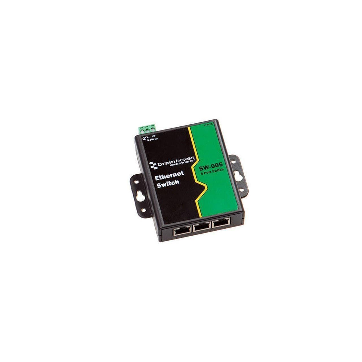 Brainboxes Switch - 5 Ports - DIN Rail mountable (SW-005)